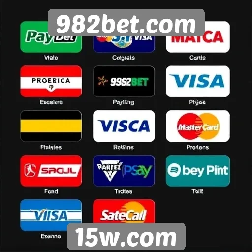 Variedade de métodos de pagamento disponíveis no 982bet